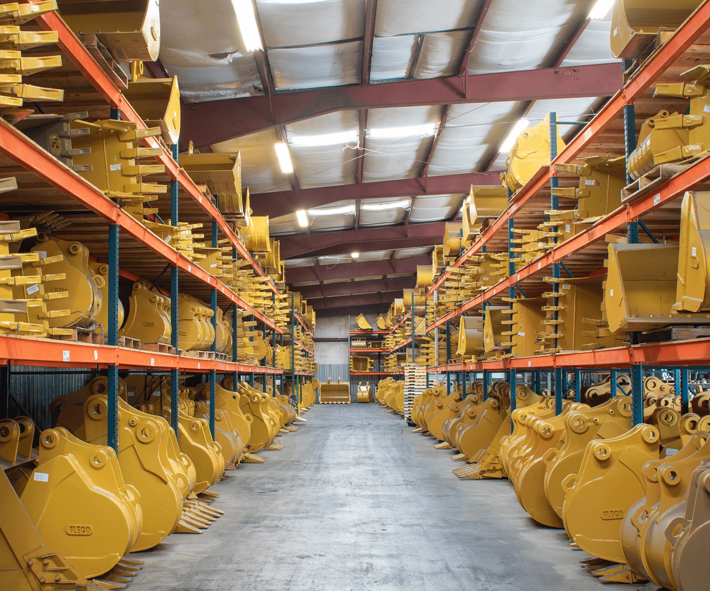FLECO attachment warehouse aisle